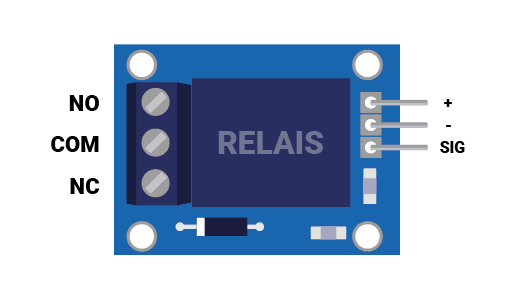 Module relais arduino pinout